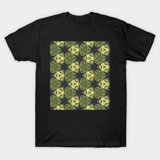 Rainforest Kiwi Kalmness Leaves Pattern T-Shirt